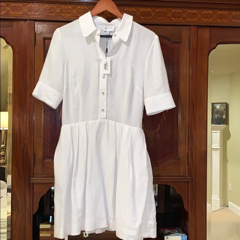 Milly white Cleo shirt dress